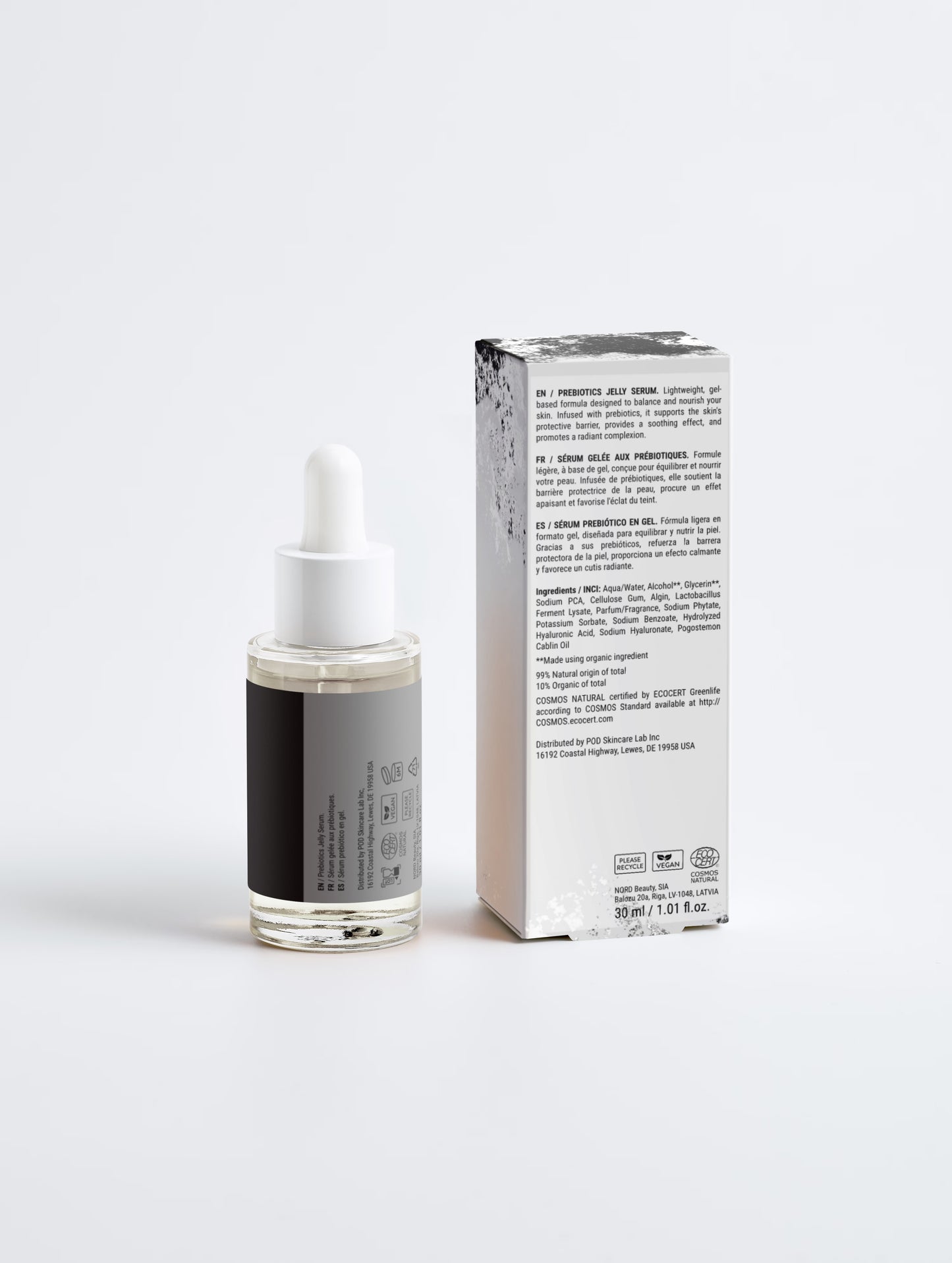 Bioactive Prebiotics Jelly Serum with Hyaluronic Acid