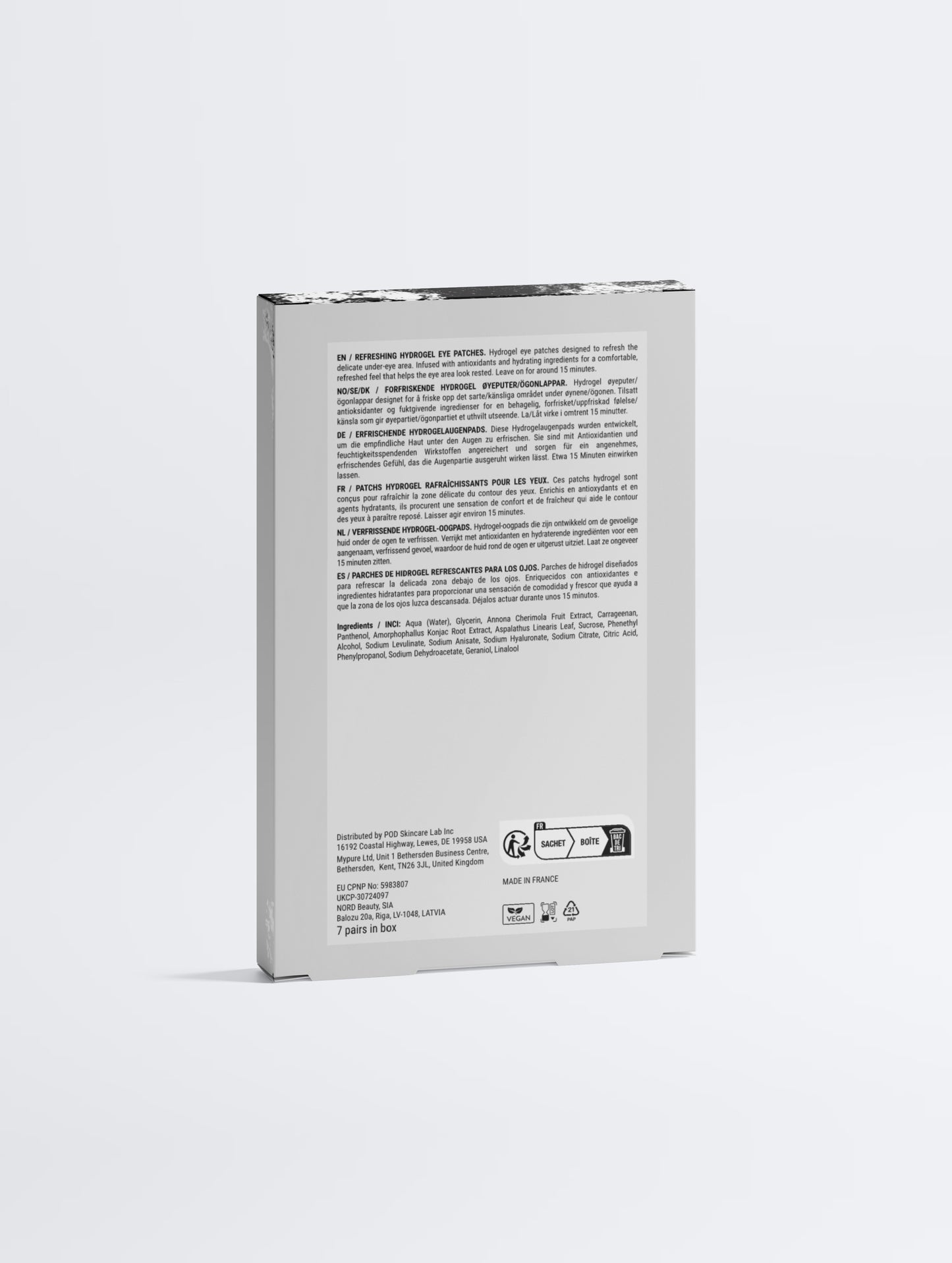 Anti-Fatigue Hydrogel Eye Patches
